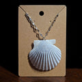Elegant Scallop seashell necklace