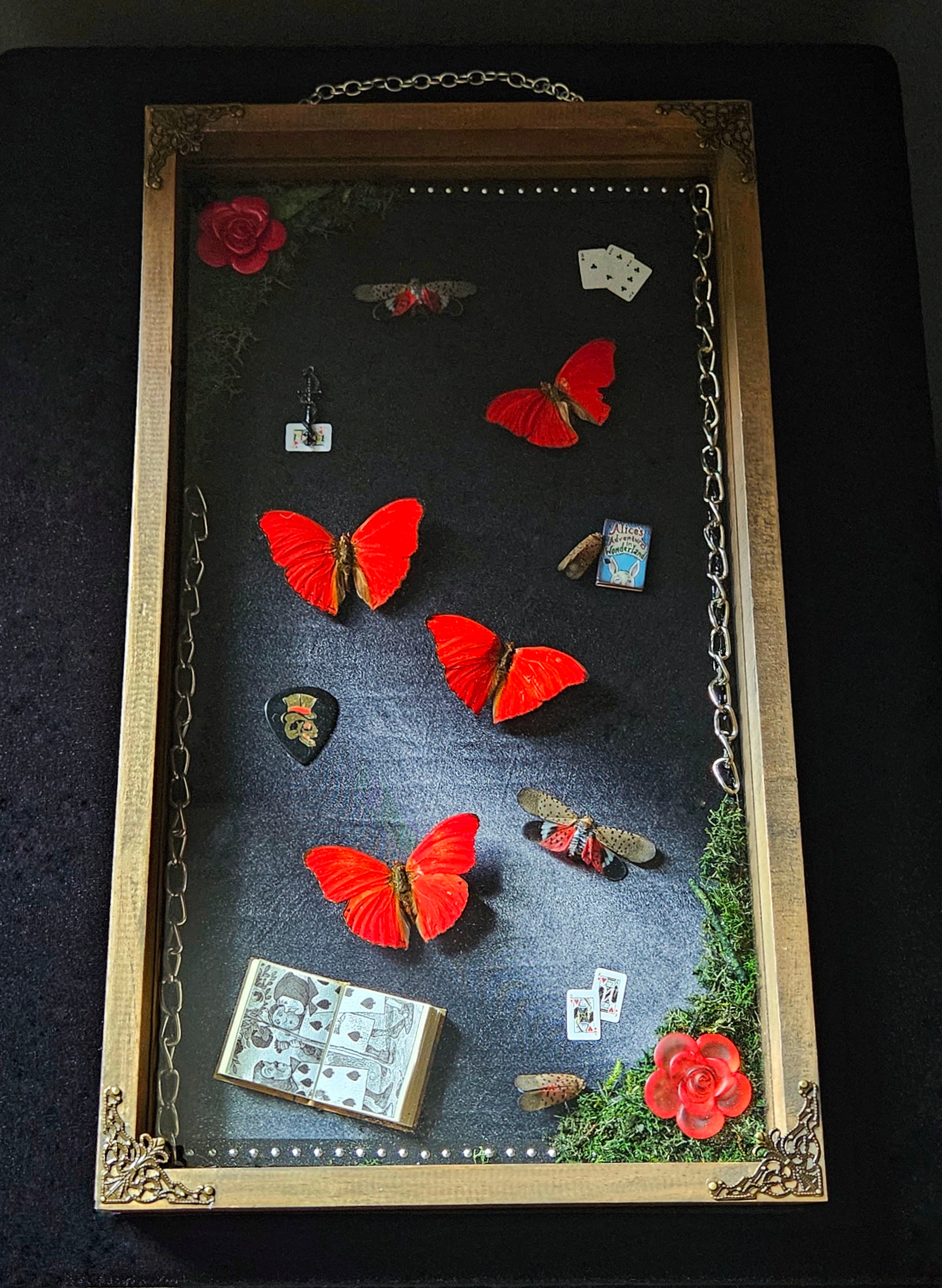 The Red Queen - Alice Inspired Butterfly Frame