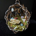 Mink Skull Moss Chain Hanger Decor
