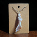 Sculptural seashell necklace – from queen conch or whelk