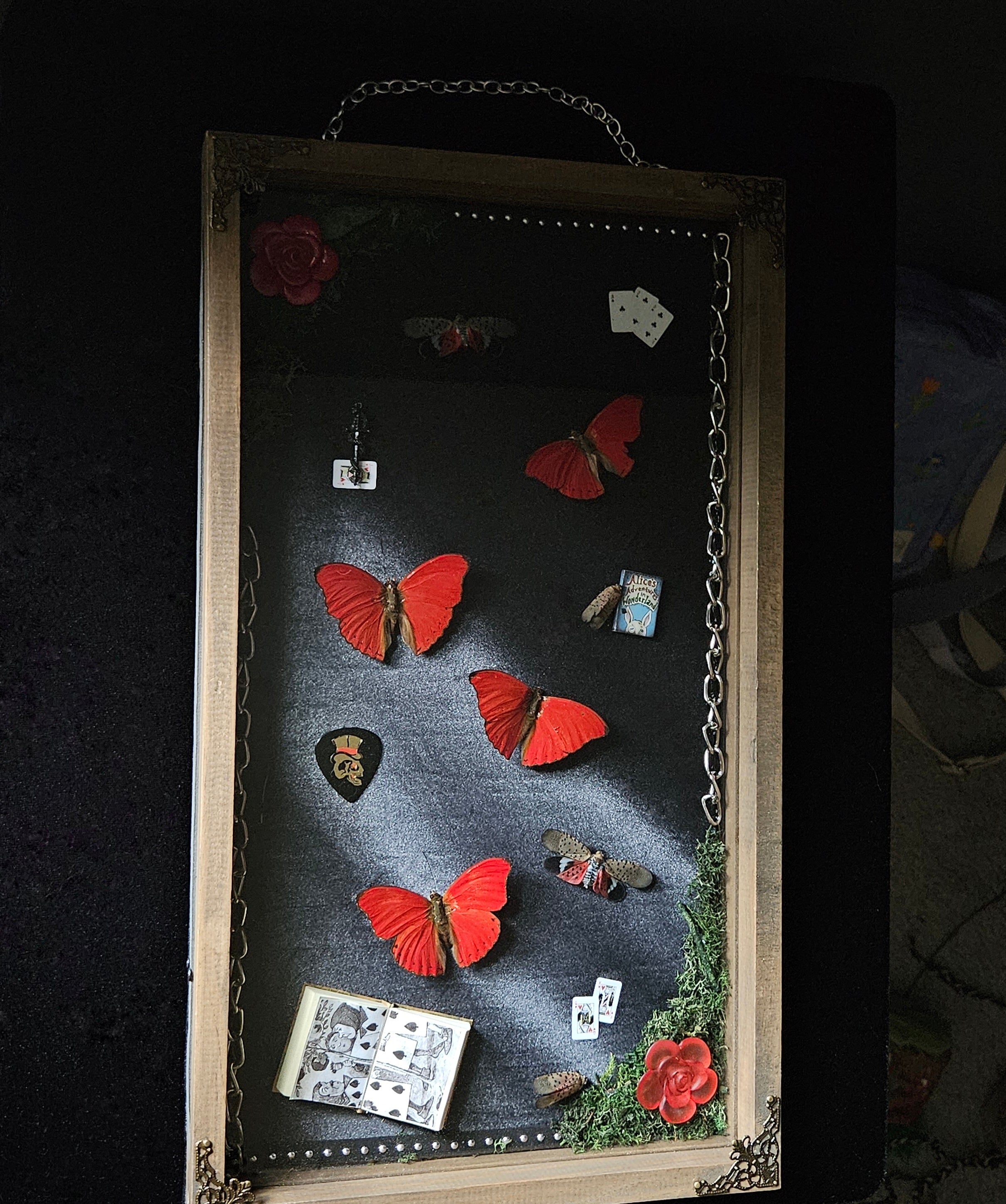 The Red Queen - Alice Inspired Butterfly Frame